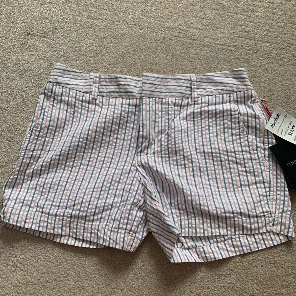 New with tags striped shorts, size 3